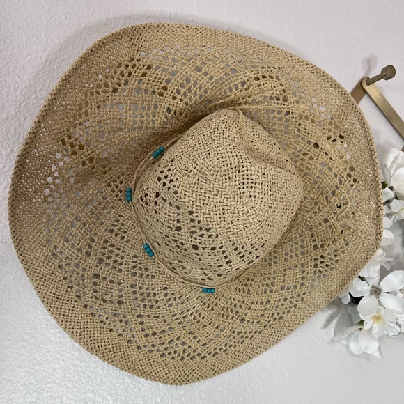 American Eagle - Wide Brim Sun Straw Vacation Hat - Picture 3 of 13